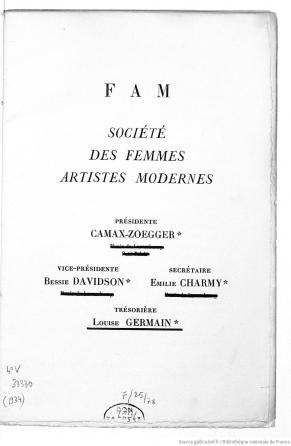 Societe des femmes artistes modernes